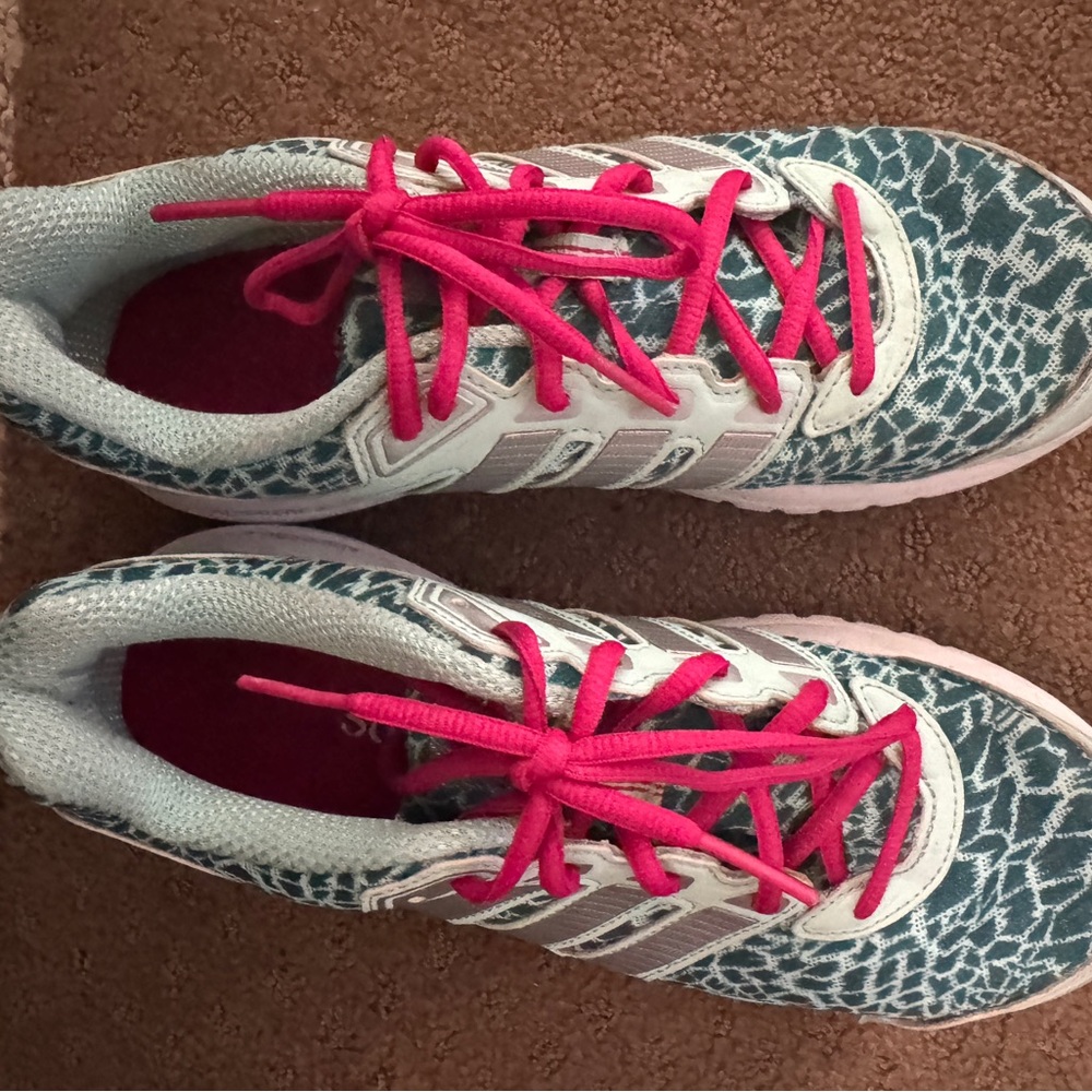 adidas Women's Athletic Shoes with Pink and Teal